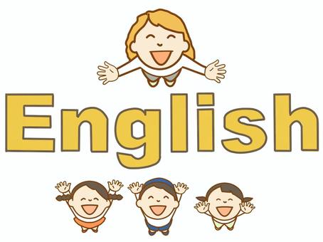 英会話　English 英会話,英語,子供,英会話教室,講師,教師,外国人,小学生,俯瞰,挿絵のイラスト素材