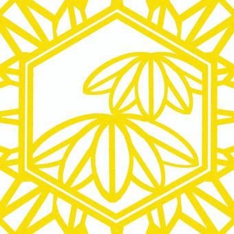 シームレスなモザイク　竹　o  竹,笹,縁起物,植物,正月,線,バックグラウンド,モザイク,六角形,六角のイラスト素材