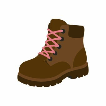 ブーツ  ブーツ,靴,くつ,ワークブーツ,登山靴,編み上げ,ファッション,アウトドア,秋,秋冬のイラスト素材