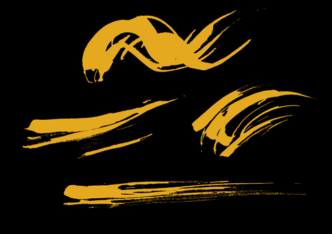 Illustration, fırça dokunuşu, eğri, dalgalı çizgi, 