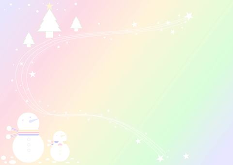 Snowman and tree gradient background, JPG, PNG and AI Snowman and tree gradient background, christmas, snowman, snow, JPG, PNG and AI