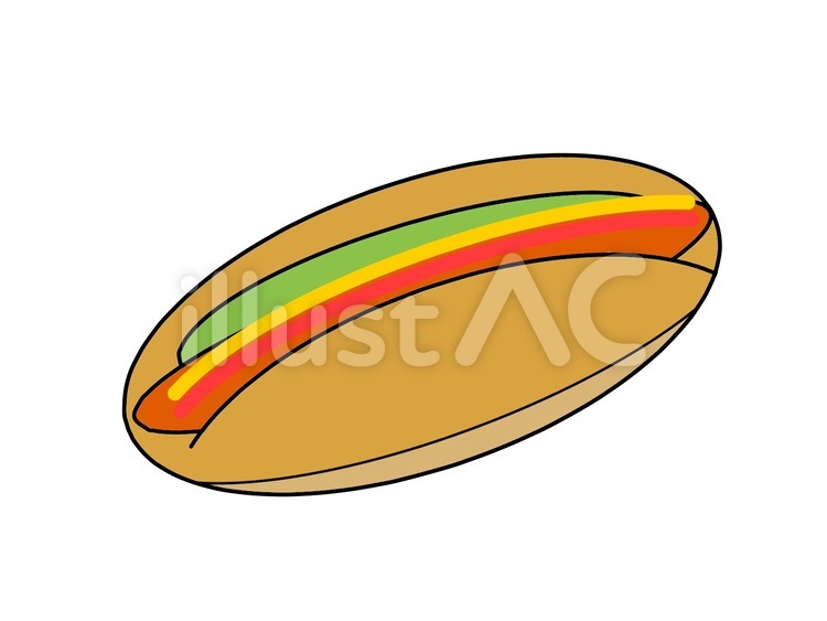 ホットドッグイラスト No 無料イラストなら イラストac