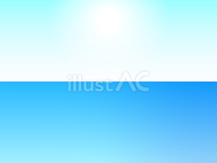 晴れの日の海の背景 海,青空,夏のイラスト素材