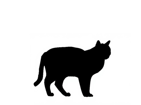 猫。。 猫,可愛い,ペット,鳴く,シルエット,動物のイラスト素材