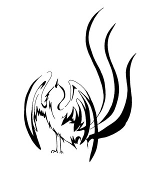 鳥・トライバル 鳥,トライバル,空,飛ぶ,生き物のイラスト素材