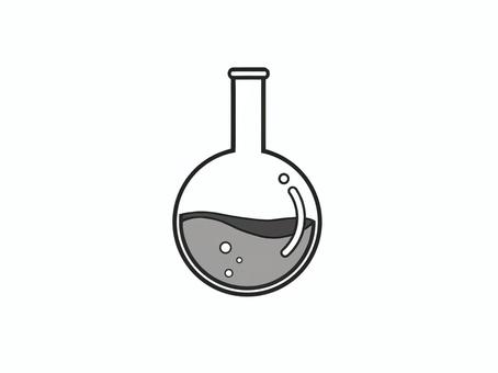Illustration, flask, round bottom flask, science, 