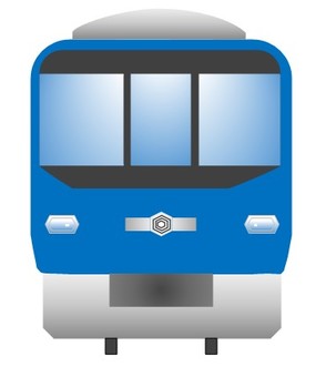 電車95 電車,正面,列車,通勤,前,通学,公共交通機関,トレイン,鉄道,交通のイラスト素材