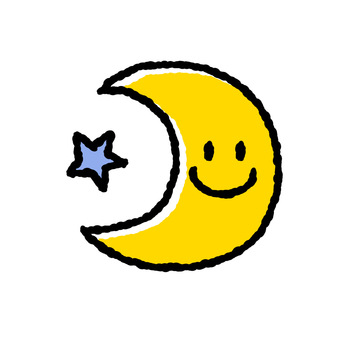 moon illustration, , JPG and PNG