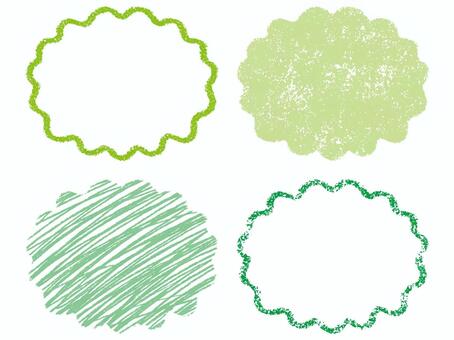 Illustration, frame, enclosure, handwriting, 