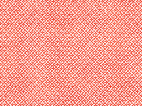 和柄背景【鹿の子1】水彩風 和,柄,背景,パターン,手描き,水彩,和風,鹿の子,紅緋色,模様のイラスト素材