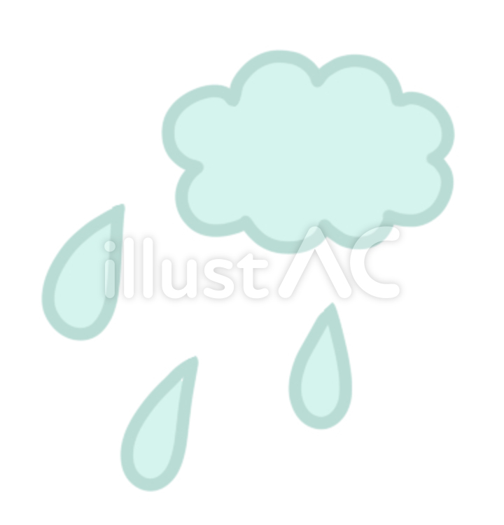 雨１ 雨,天気,くもりのイラスト素材