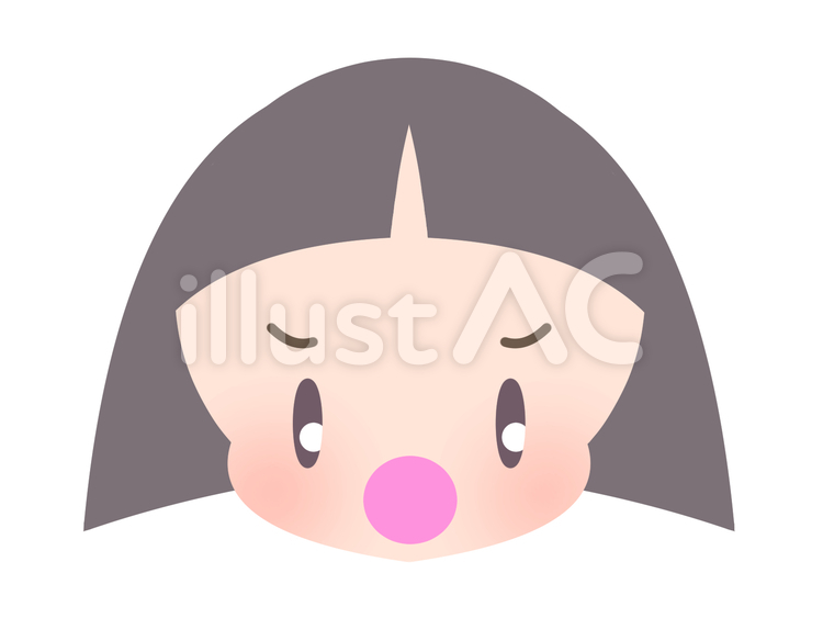 女の子-怒る20180904 女の子,顔,怒るのイラスト素材