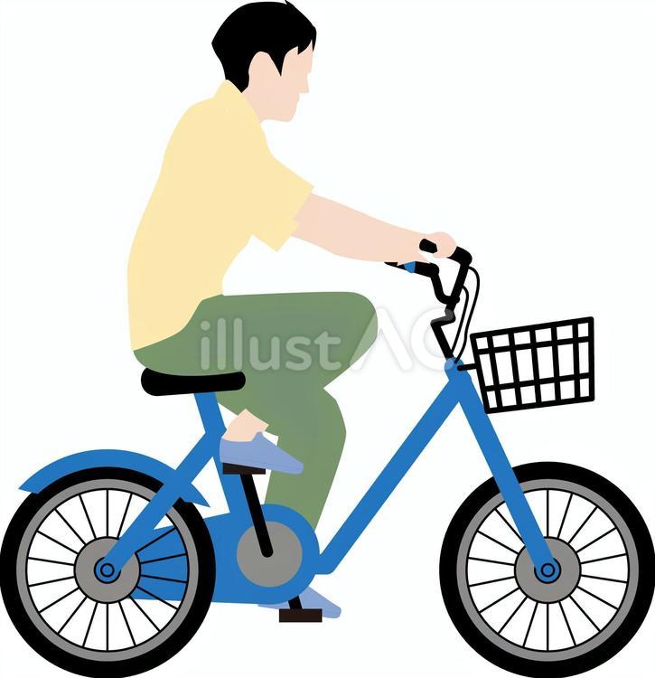 自転車乗るイラスト - No: 27030454｜無料イラスト・フリー素材なら「イラストAC」