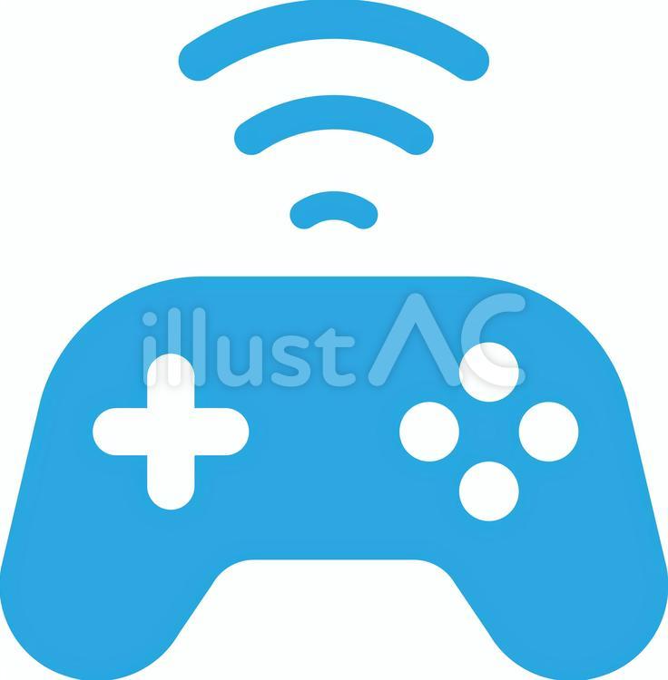 無線ゲームコントローラーアイコンイラストイラスト No 無料イラストなら イラストac