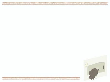 スイッチ_オフ スイッチ,オフ,イノシシ,動物,かわいい,電気,節電,フレームのイラスト素材