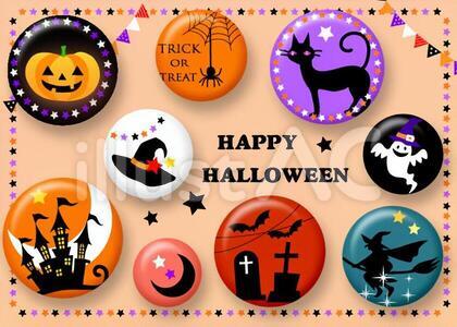 ハロウィン 缶バッチ