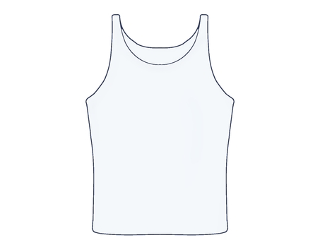 男性用タンクトップ・肌着 メンズ,男性用,タンクトップ,肌着,ランニングシャツ,インナー,下着,衣類,着替え,シンプルのイラスト素材