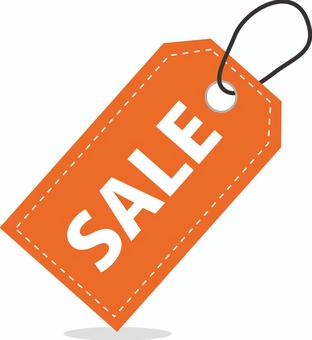 Sale image tag icon orange, , JPG, PNG and AI