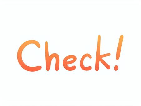 Checkの手書き文字 チェック,確認,文字,check,手書き,白バック,シンプル,アピール,注目,素材のイラスト素材