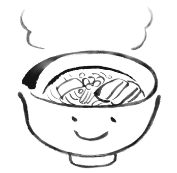 Illustration, ramen, hand drawn, tiny, 