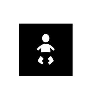 乳児設備のピクトグラムのイラスト 乳児設備,赤ちゃん,ピクトグラム,案内標識,マーク,アイコン,イラストのイラスト素材