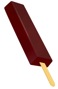 チョコレート味の木の棒アイス 棒アイス,アイスクリーム,アイス,アイスバー,デザート,アイコン,お菓子,イラスト,カットイラスト,チョコバーのイラスト素材