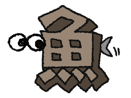 魚　漢字 魚,フォント,漢字,立体,文字絵,目,可愛い,pop調,手描き,挿絵のイラスト素材