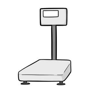 台はかり 台はかり,発送,計量,重さ,重量,重い,荷物,送る,宅配,送料のイラスト素材