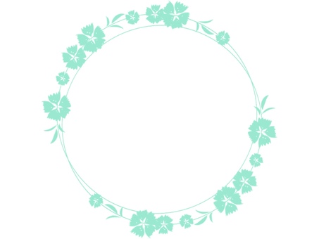 なでしこフレーム 花,なでしこ,フレームのイラスト素材