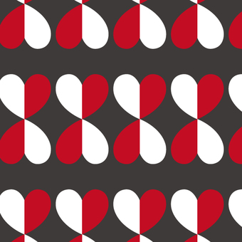 モノトーンハートチェッカー 2月14日,2月,冬,バレンタインデー,イベント,ハート,模様,チェッカー,柄,デザインのイラスト素材