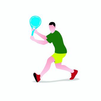 テニス 015 テニス,テニス選手,スポーツ,ラケット,ボール,男性,運動,スイング,試合,プレーヤーのイラスト素材