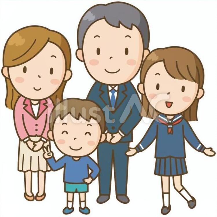 家族 家族,ファミリー,familyのイラスト素材