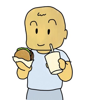 Illustration, hamburger, drink, fast food, JPG and PNG