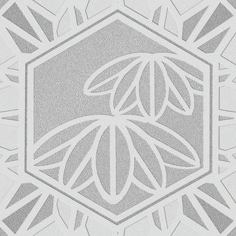 シームレスなモザイク　竹　o 竹,笹,縁起物,植物,正月,年賀状,背景素材,バックグラウンド,モザイク,六角形のイラスト素材