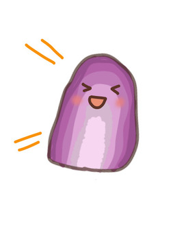 呼びかけるパワーストーン（アメジスト） パワーストーン,感情,呼びかけ,楽しい,アメジスト,手描き,かわいい,フリー,イラスト,pngのイラスト素材