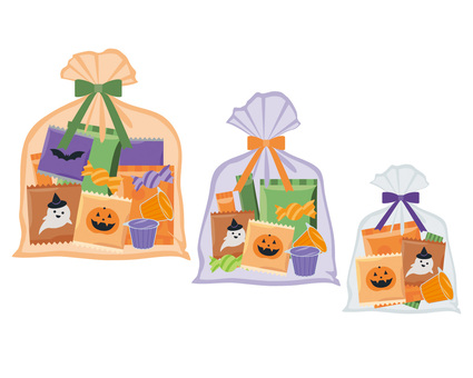 ハロウィーンおかし ハロウィン,ハロウィーン,お菓子,お菓子セット,お菓子の詰め合わせ,プレゼント,駄菓子,子ども,キッズ,お子様のイラスト素材