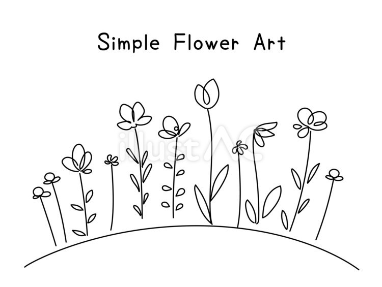 Simple Flower artイラスト - No: 23364592｜無料イラスト・フリー素材なら「イラストAC」
