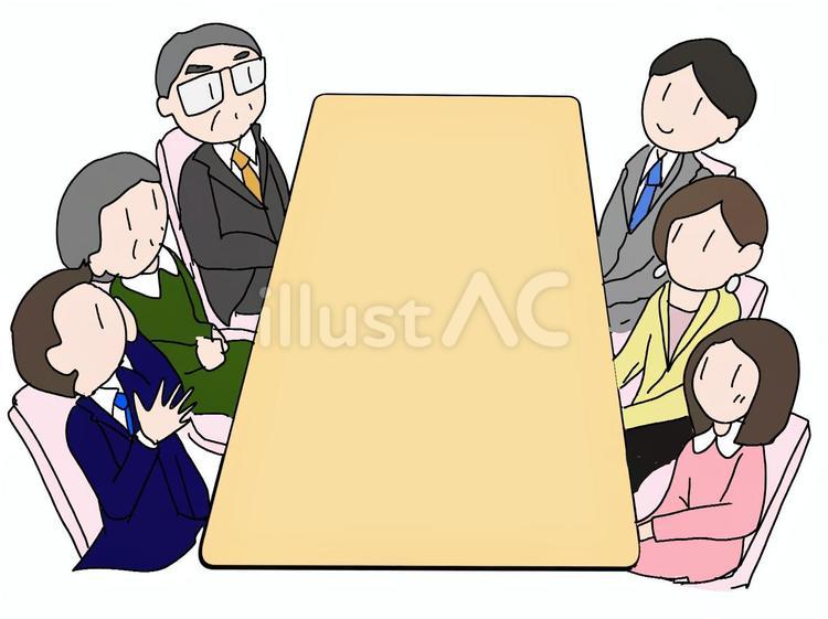 結婚前の両家の顔合わせ 結婚,顔合わせ,両家のイラスト素材