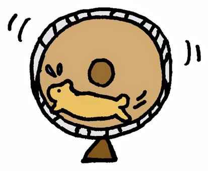 回し車 回し車,ハムスターホイール,小動物,ハムスター,ネズミ,動物,運動,ペット,回転,哺乳類のイラスト素材