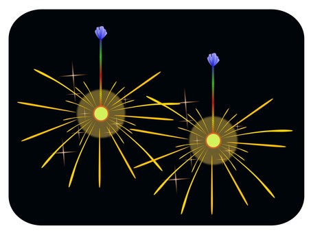 線香花火02 線香花火,手持ち,夏,風物,儚いのイラスト素材