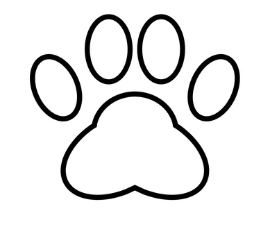 肉球（線画） 肉球,足跡,足,犬,猫,動物,マーク,かわいい,手,絵文字のイラスト素材