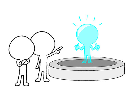 話すシルエット シルエット,話す,説明,指差し,pop調,手描き,挿絵,ワンポイント,素材,商用可のイラスト素材