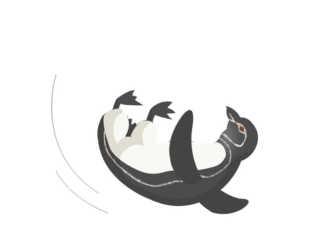Illustration, pinguin des galapagos, penguin, oiseau, 