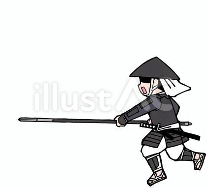 足軽・突撃(2)(旗差物なし)
