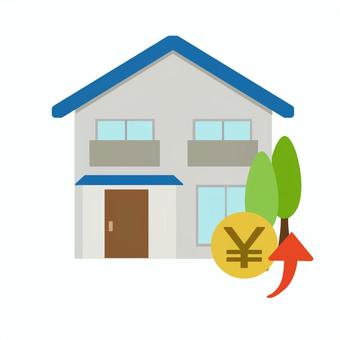 Illustration, residence, a house, family, 