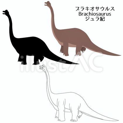 ブラキオサウルス 少しリアルタッチな恐竜