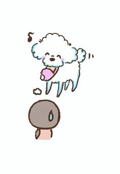 いたずらする犬 いたずらする犬 いたずら,犬,ボロボロ,スリッパ,プードル,チーン,がっかりのイラスト素材