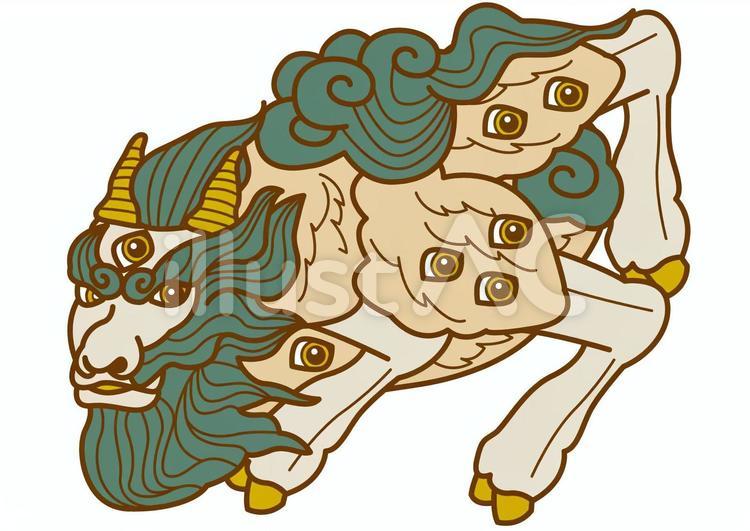 白沢-4cイラスト - No: 22745287｜無料イラスト・フリー素材なら「イラストAC」
