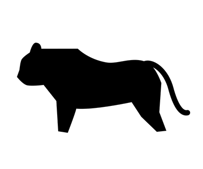 Tiger silhouette, tiger, silhouette, felidae, JPG, PNG and AI