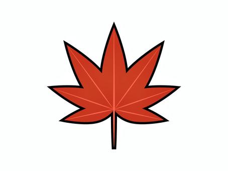 真っ赤な紅葉_秋アイコン 紅葉,もみじ,赤,真っ赤,秋,山,森,木,自然,落ち葉のイラスト素材